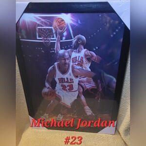 Micahel Jordan 3D Hologram Picture Wrapped in Plastic